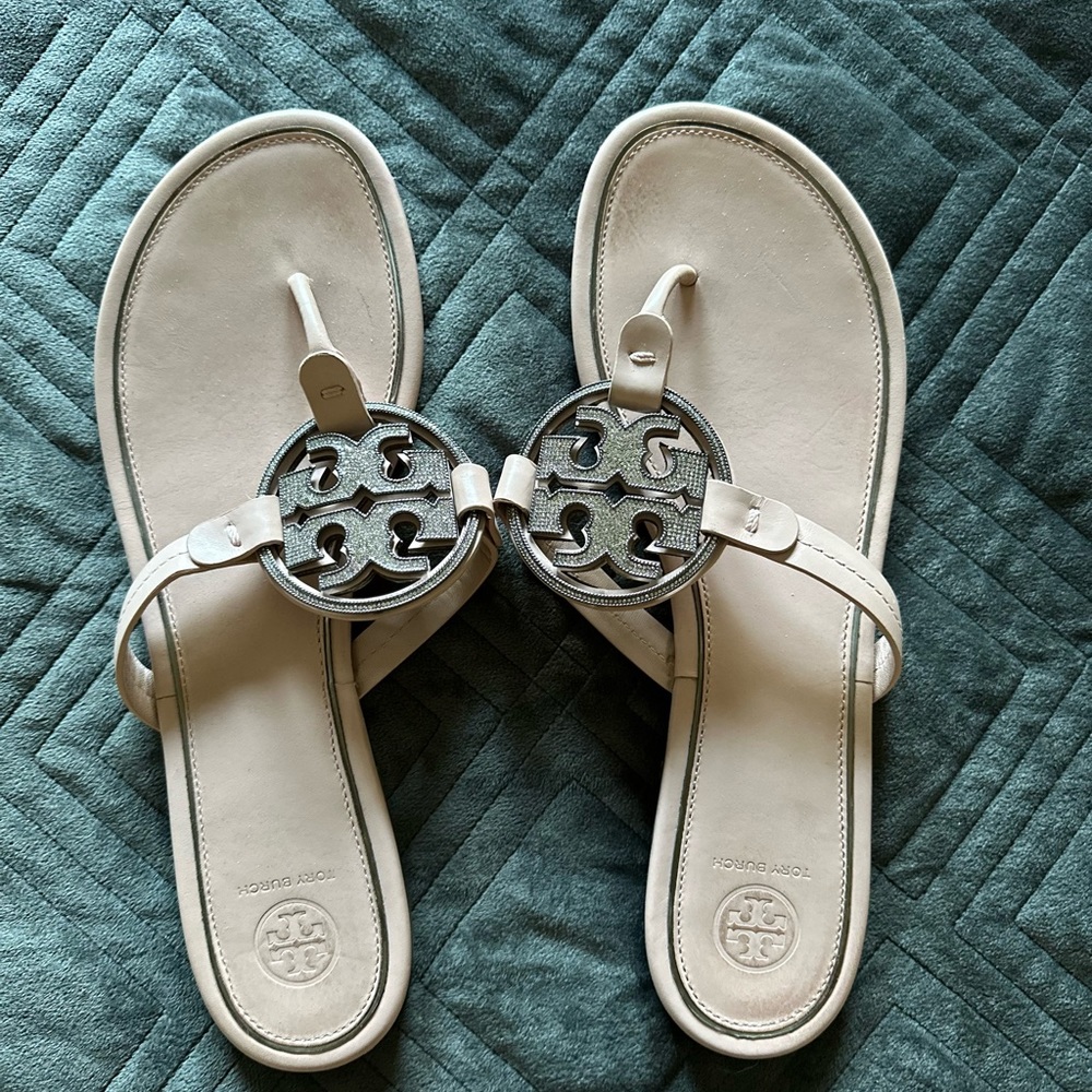 Tory Burch sz 11 Miller Pave Crystal Bridal Sandal